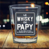 Verre à Whisky Papy Personnalisé - 'Le Whisky de Papy' - Cadeau Unique pour Grands-Pères