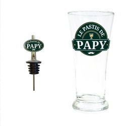 Coffret Pastis de Papy - Verre & Doseur Personnalisés