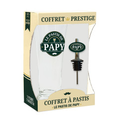 Coffret Pastis de Papy - Verre & Doseur Personnalisés