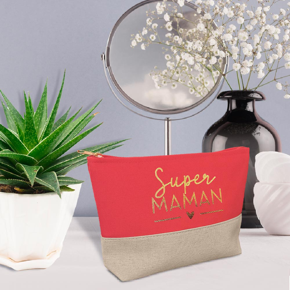Sac Pochette Personnalisé Super Maman