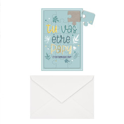 Carte Puzzle Annonce Personnalisé Tu vas Etre Papy