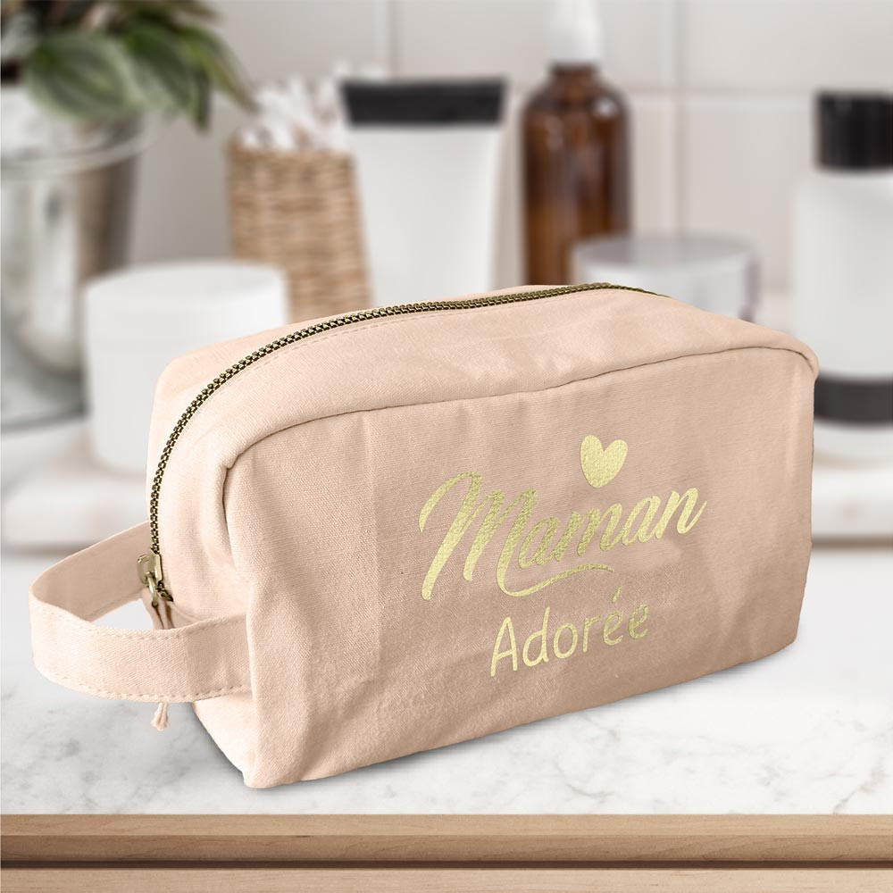 Trousse De Toilette Personnalisée Maman Adorée