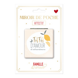Miroir De Poche Personnalisée Tata D'Amour