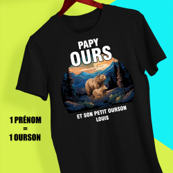 Tee-shirt personnalisé Papy ours