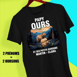 Tee-shirt personnalisé Papy ours