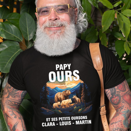 t-shirt personnalisé papy ours