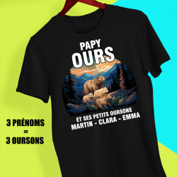 Tee-shirt personnalisé Papy ours