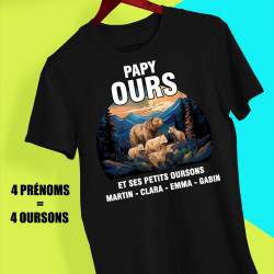 Tee-shirt personnalisé Papy ours