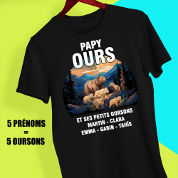 Tee-shirt personnalisé Papy ours