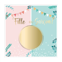 Carte à gratter annonce...