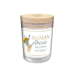 Bougie en verre personnalisée Maman chérie