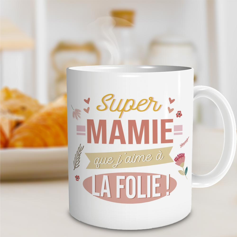 Mug personnalisé Super Mamie