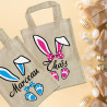 Panier Pâques personnalisé décoration lapin - cadeau de Pâques enfant - sac de Pâques récolte oeuf