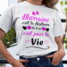 T-shirt Marraine c'est la meilleure, elle et moi c'est pour la vie