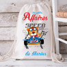 Sac crèche et maternelle personnalisable - Tigre Pilote
