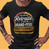 T-shirt Papy Personnalisé – "Je Ne Suis Pas Retraité …" avec Prénoms