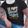 T-shirt Papy Personnalisé - 'Ce Papy Génial Appartient à...' avec Prénoms des Petits-Enfants