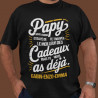 T-shirt Papy Personnalisé - Cadeau Unique : 'Papy, Meilleur des Cadeaux' + Prénoms
