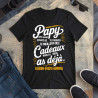 T-shirt Papy Personnalisé - Cadeau Unique : 'Papy, Meilleur des Cadeaux' + Prénoms