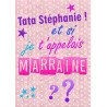 Puzzle Demande Marraine personnalisé avec prénom