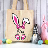 Mini Panier Pâques Personnalisé "Oreilles de Lapin" avec Prénom – Idéal pour Pâques !