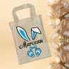 Mini Panier Pâques personnalisé décoration lapin - cadeau de Pâques enfant - sac de Pâques récolte oeuf