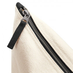 Trousse personnalisée prénom – Pochette coton avec motif fleuri – Cadeau femme