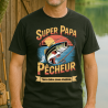 T-shirt personnalisé Papa pêcheur