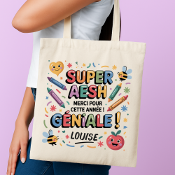 Tote bag personnalisé Super AESH