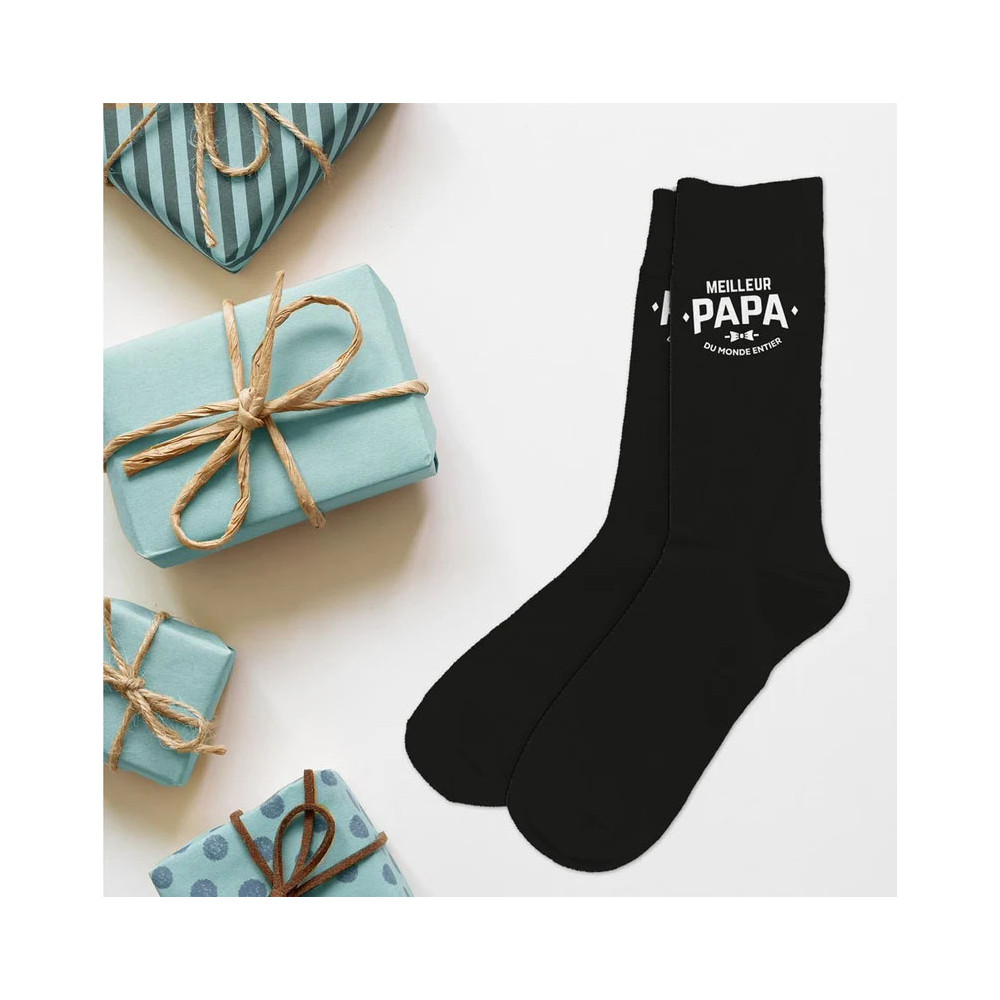 Chaussettes “Meilleur Papa du monde entier”